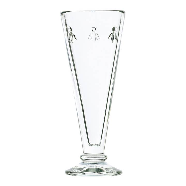 La Rochère set of six French-made Bee champagne flutes